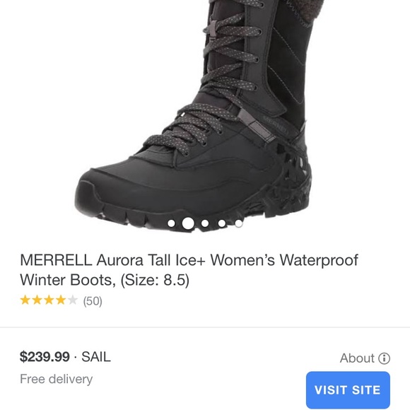 Women’s MERRELL aurora ice + winter boots size 10 - Picture 2 of 8